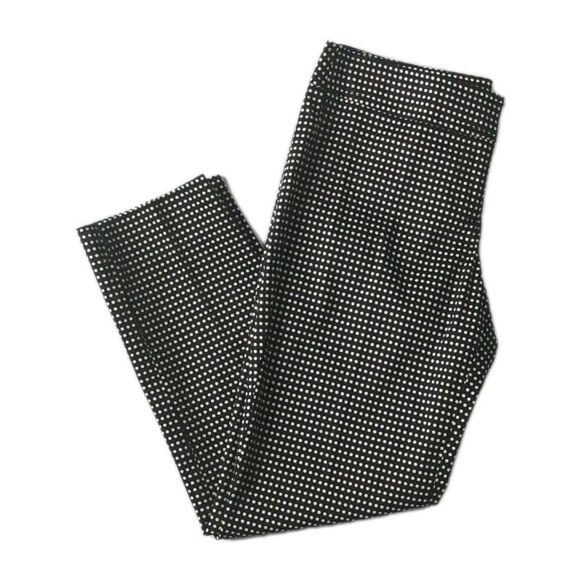 Talbots Petite Pants Women 2p Polka Dots Signature Black And White B&W 2P - Picture 1 of 10